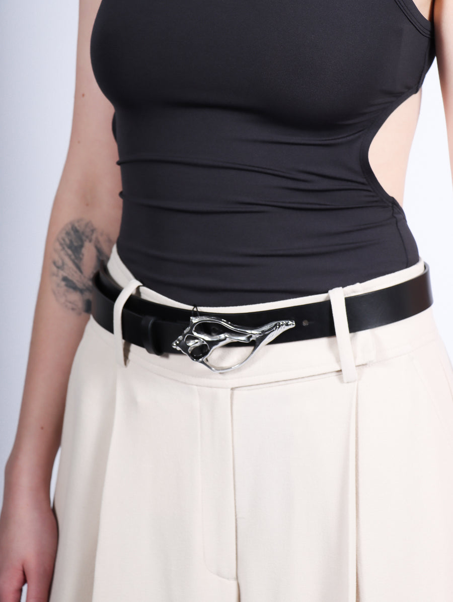 Shell Wide Belt in Black by Rodebjer-Idlewild