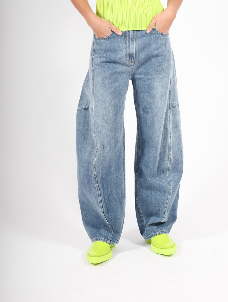 Sid Jeans in Classic Wash Denim by Tibi-Idlewild