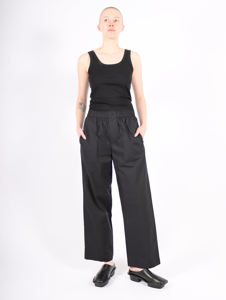 Helsy Cotton Trousers in Black by Malene Birger-Idlewild