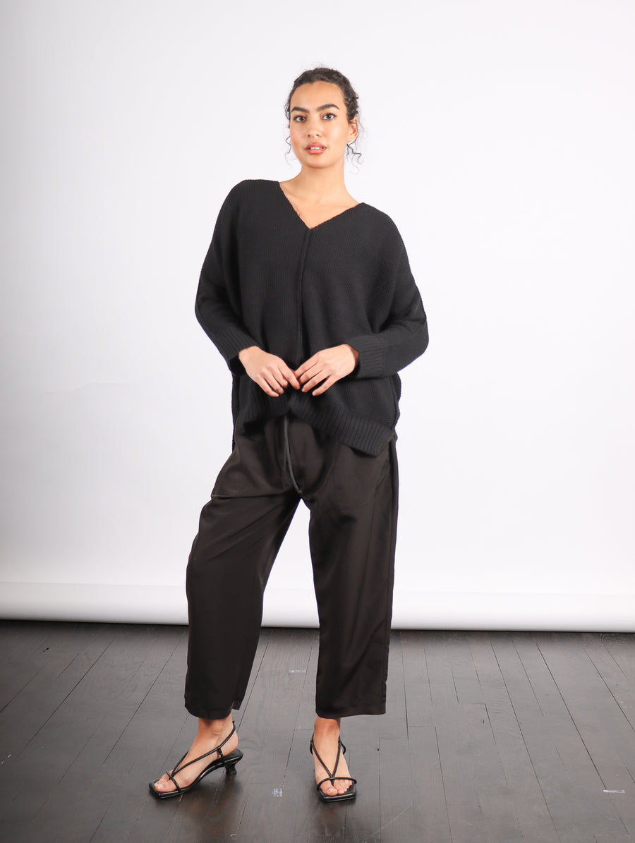 Drawstring Pant in Black by Planet-Idlewild