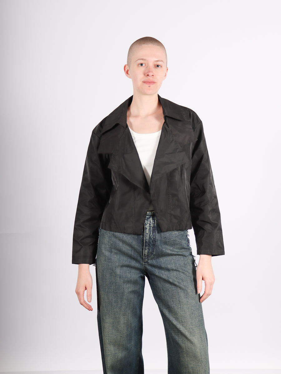 Triple Collared Jacket in Black by Planet-Idlewild