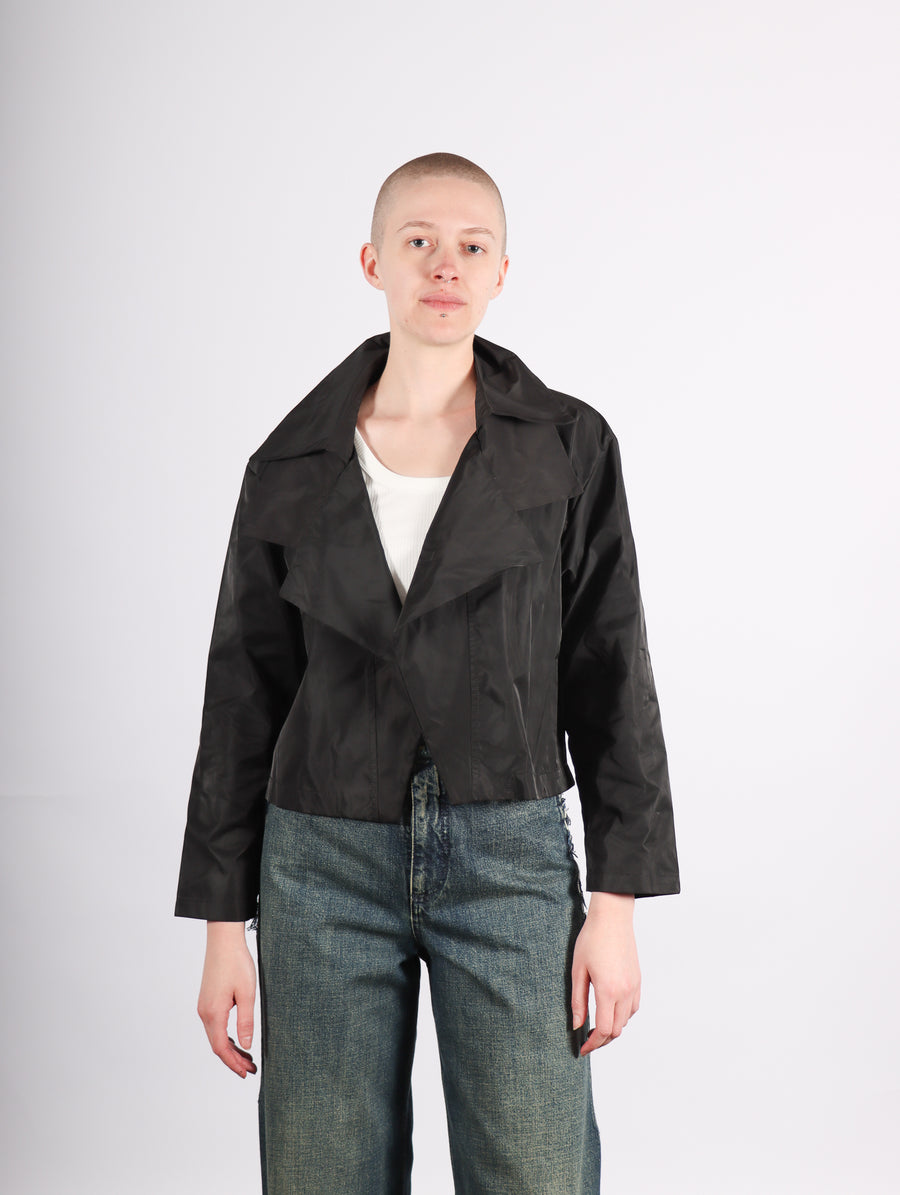 Triple Collared Jacket in Black by Planet-Idlewild