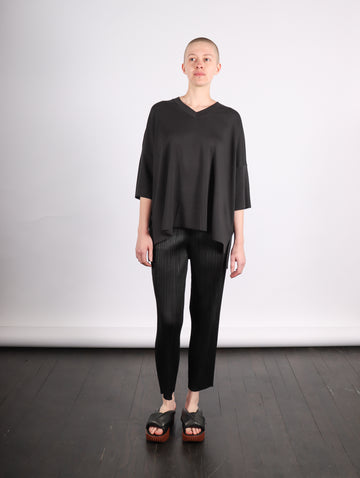 V Boxy Tee in Black by Planet-Idlewild