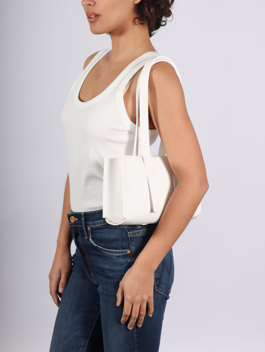 Orizzontale Shoulder Bag in White by Arrhe Studio-Idlewild
