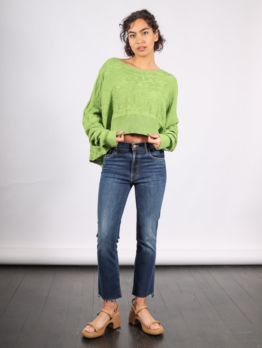 Cropped Boxy Sweater in Leaf by Serien°umerica-Idlewild