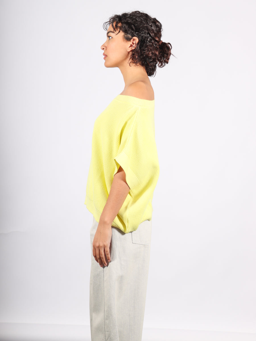 Waffle Tee in Citron by Planet-Idlewild