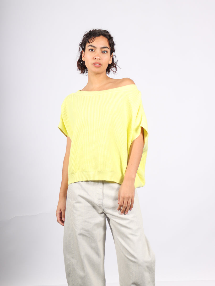 Waffle Tee in Citron by Planet-Idlewild