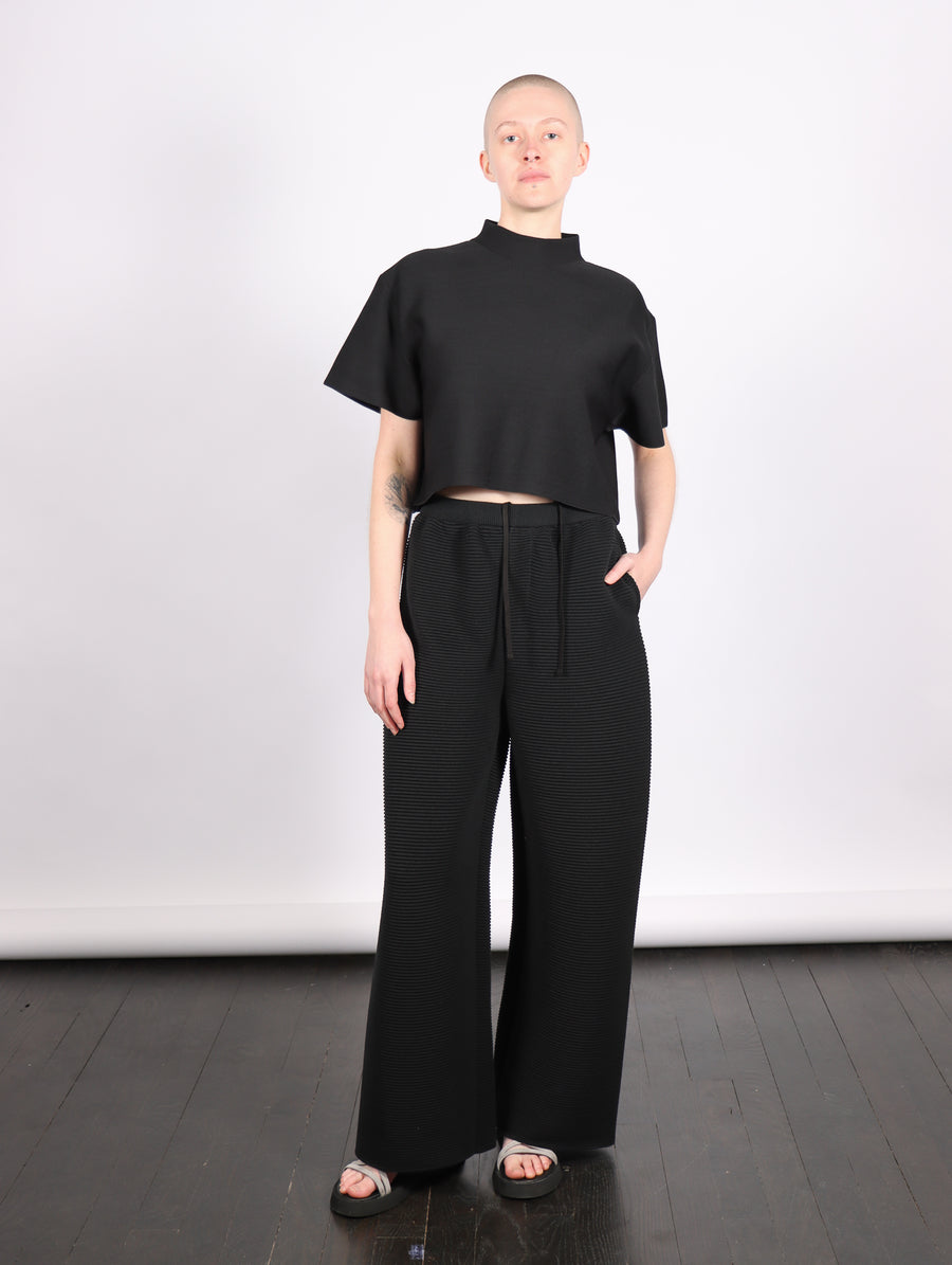 Stratum Wide Straight Pants in Black by CFCL-Idlewild