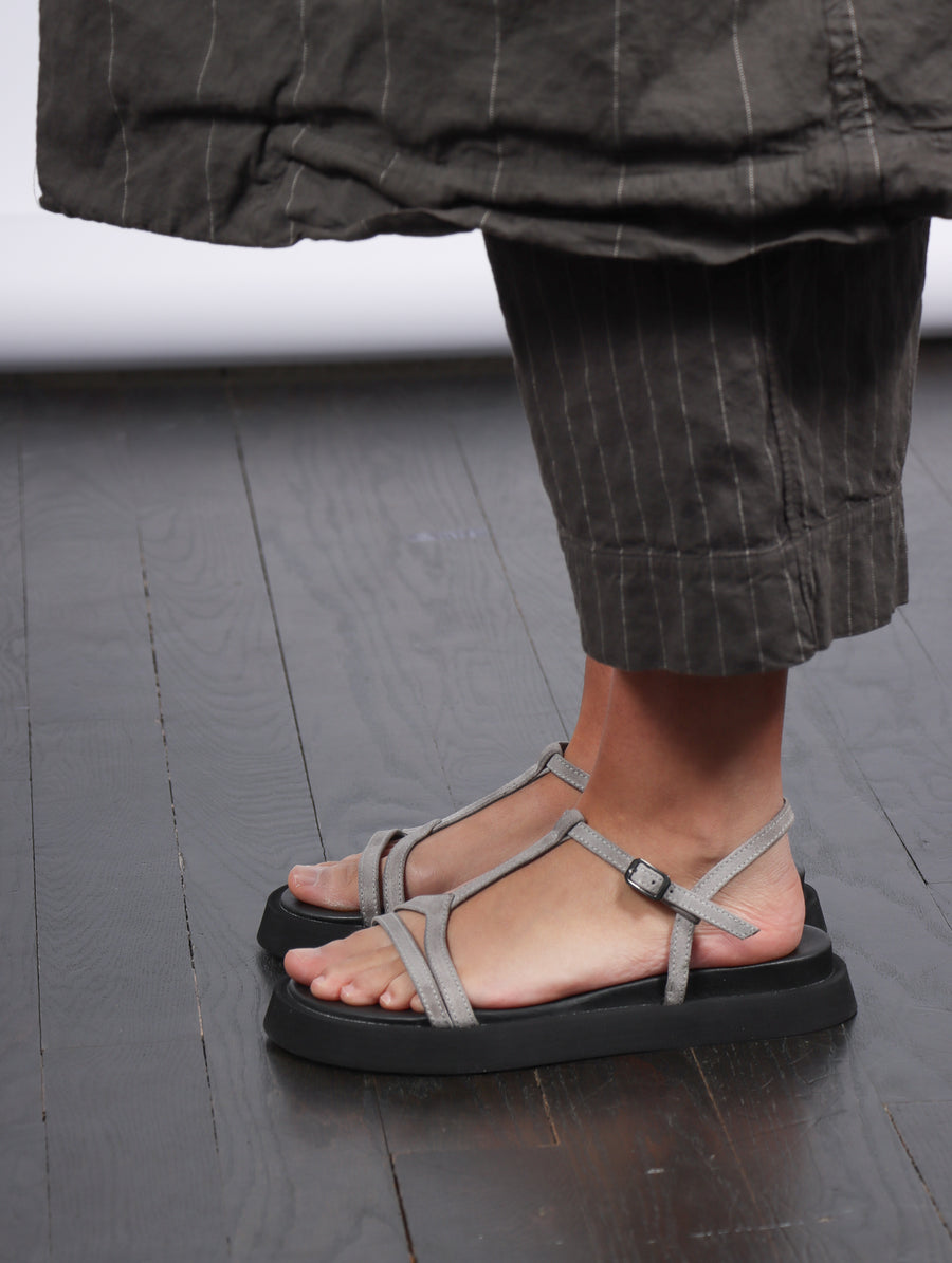 Platform Sandals in Tan Suede by Lofina-Idlewild