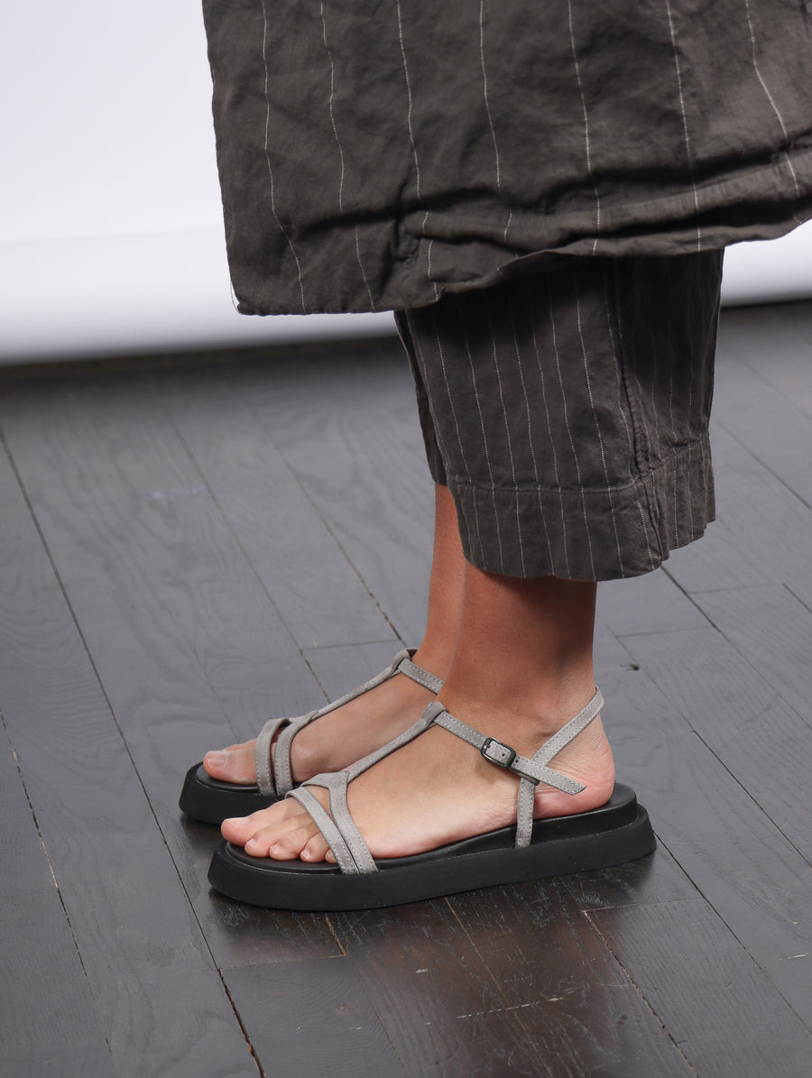 Platform Sandals in Tan Suede by Lofina-Idlewild
