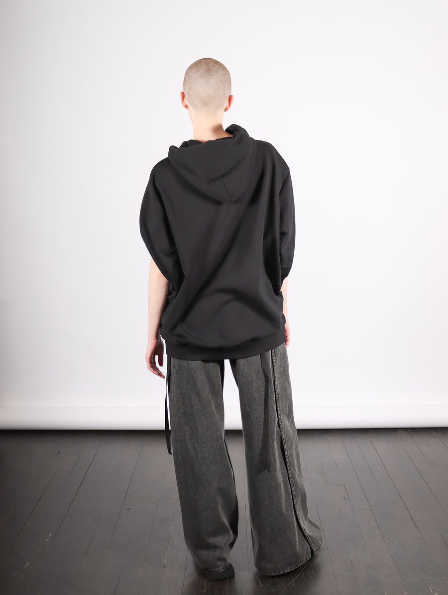 Sweatshirt in Black by MM6 Maison Margiela-Idlewild