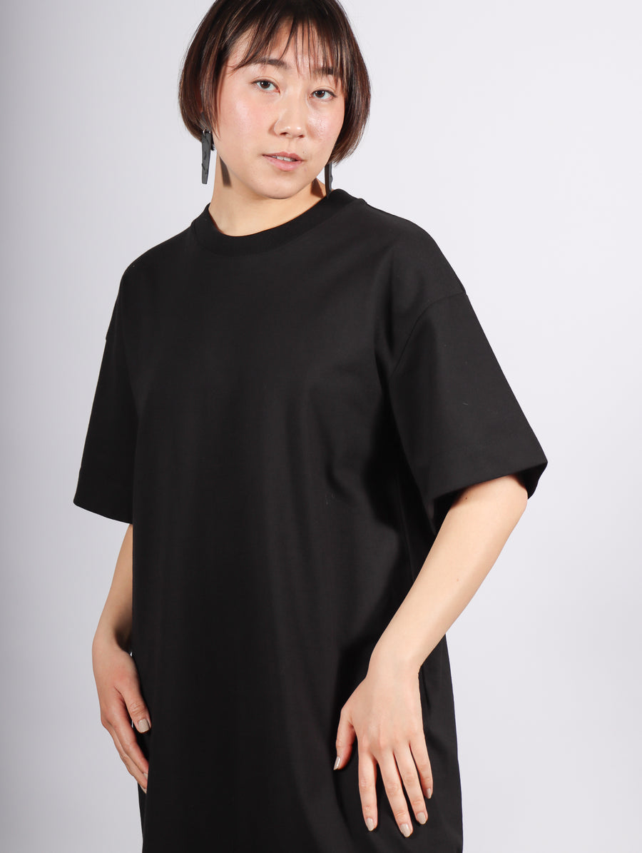 Boxy T-Shirt Dress in Black by Kowtow-Idlewild