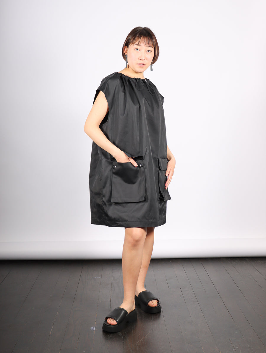 Mini Dress with Pockets in Black by MM6 Maison Margiela-Idlewild