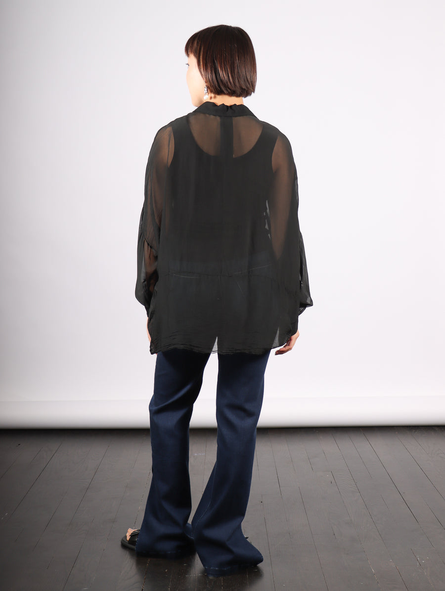 Button Down Shirt in Black by Sanctamuerte-Idlewild