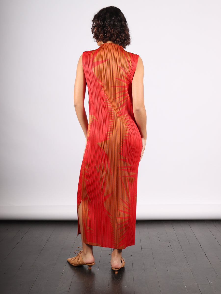 Piquant Dress in Brown Chile by Pleats Please Issey Miyake-Idlewild