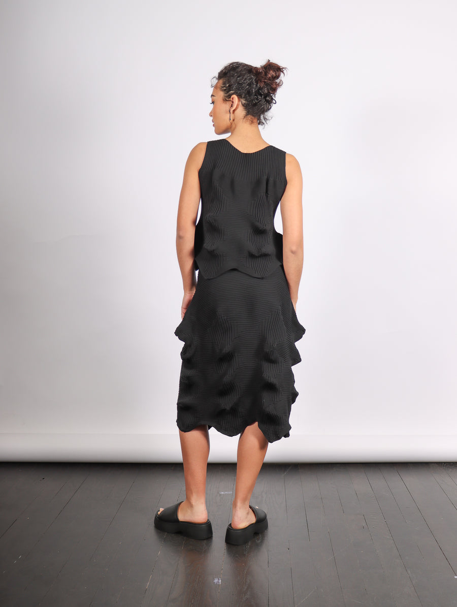 Linkage Skirt in Black by Issey Miyake-Idlewild