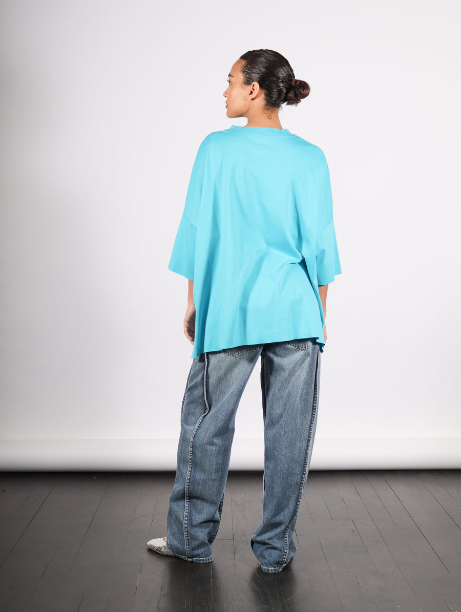 Orb Tee in Turquoise & Royal by Planet-Idlewild