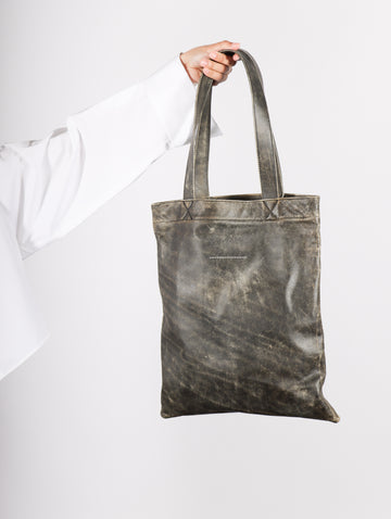 Simple Tote Bag in Black by MM6 Maison Margiela-Idlewild