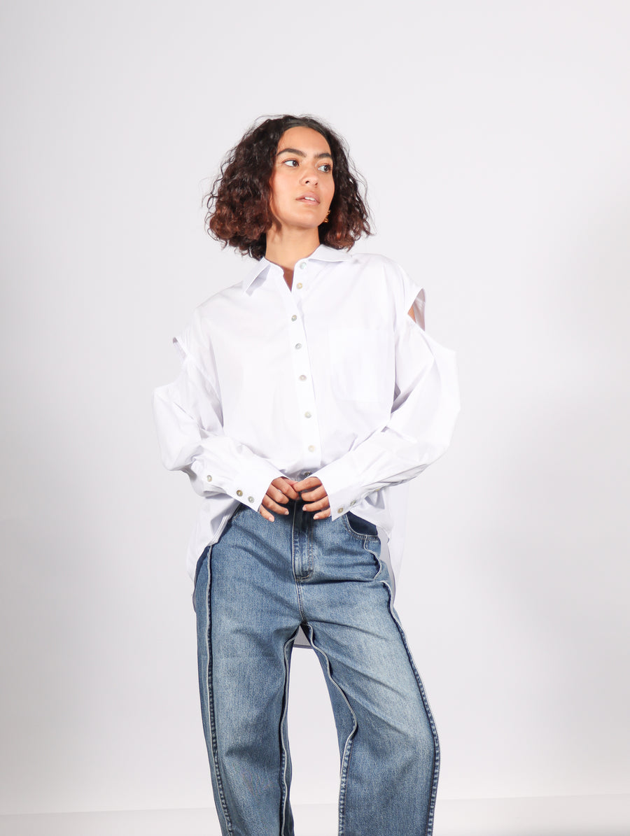 Downtown Shirt in White by Marcella-Idlewild