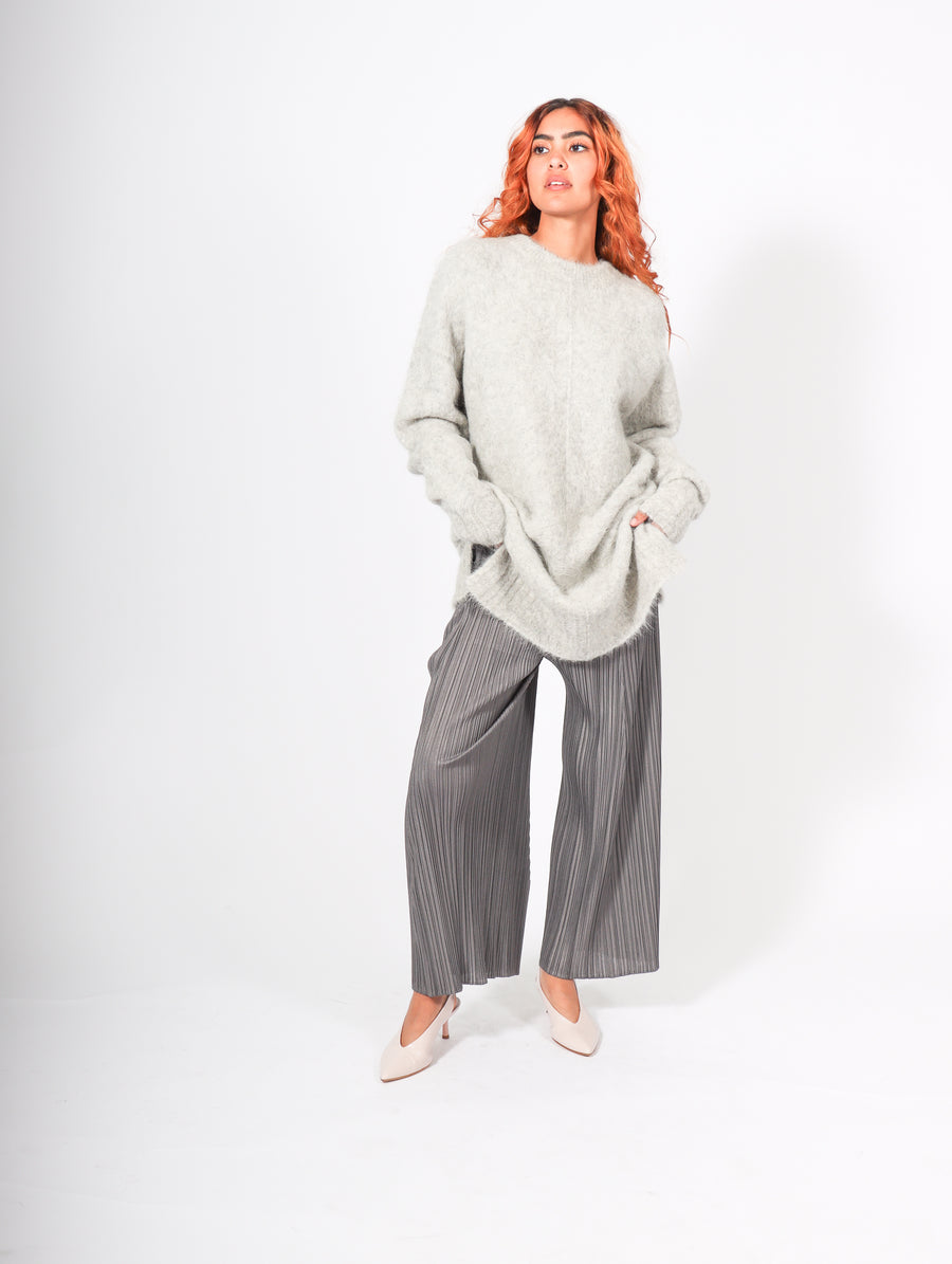 Mirembe Knitted Sweater in Light Grey by Rodebjer-Idlewild