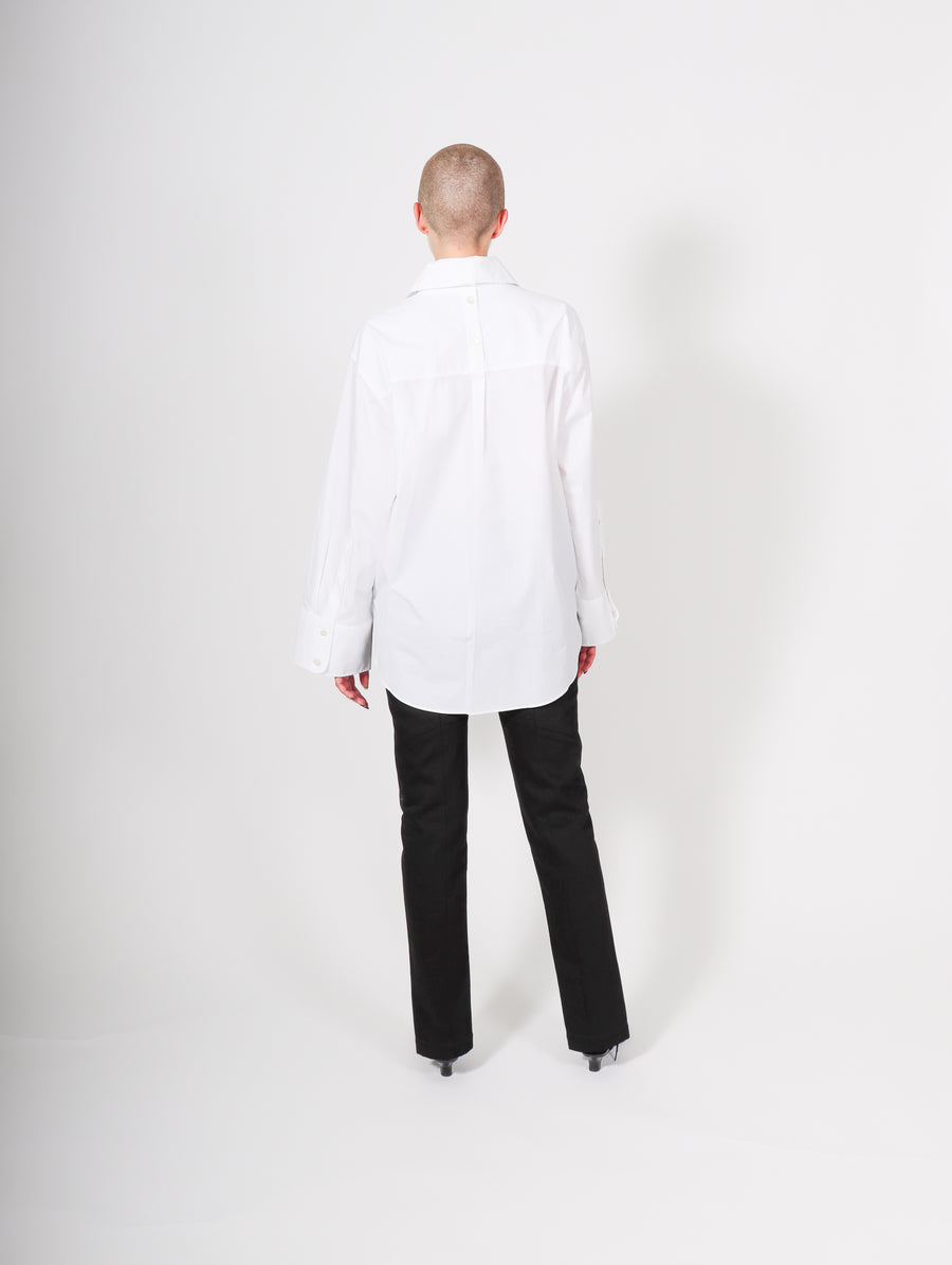 Imola Button Down in White by Rodebjer-Idlewild