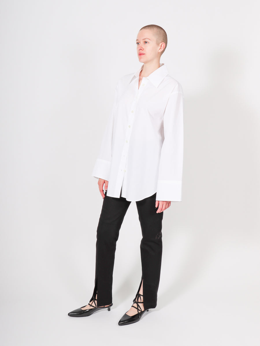 Imola Button Down in White by Rodebjer-Idlewild