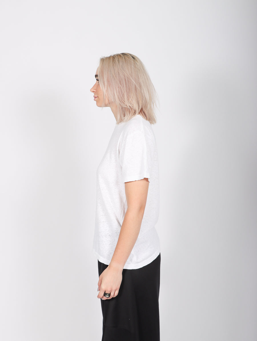 The Rowdy Tee in Bright White by Mother-Idlewild