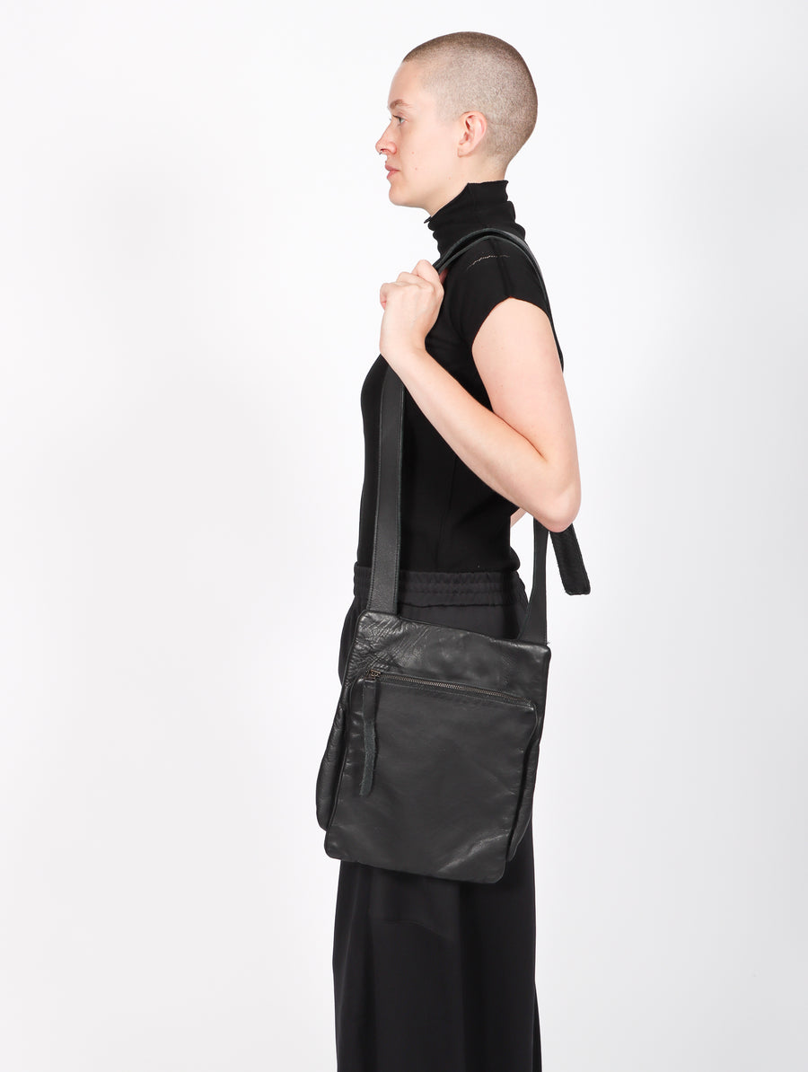 Double Zip Bag in Black by Serien°umerica-Idlewild