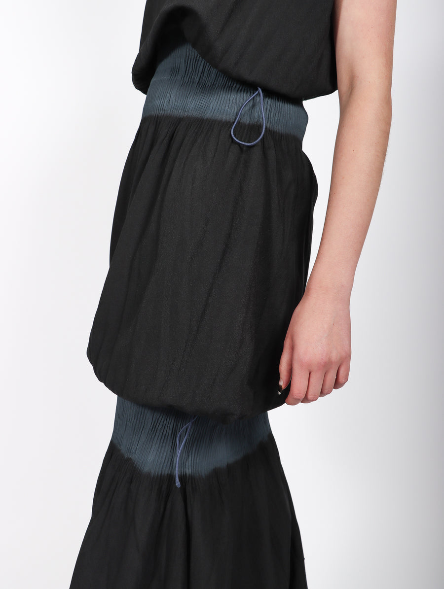 Long Pods Dress in Black by Issey Miyake-Idlewild