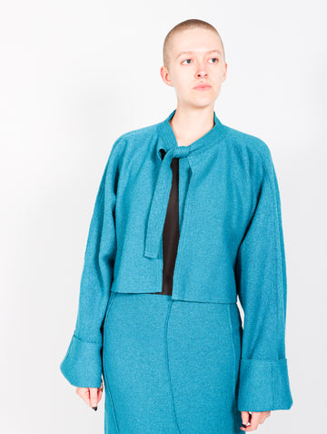 Tea Jacket in Teal Blue by Grind and Glaze-Idlewild