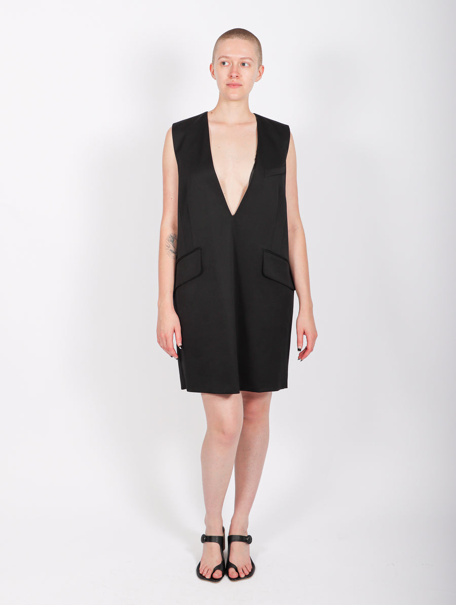 Tailored Vest Dress in Black by MM6 Maison Margiela-Idlewild