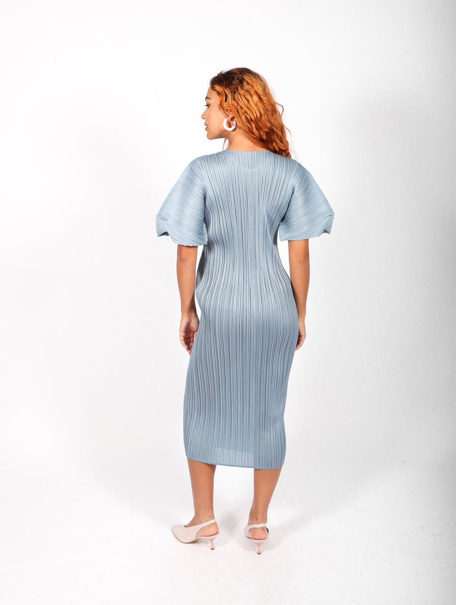 Monthly Colors August Dress in Cool Gray by Pleats Please Issey Miyake