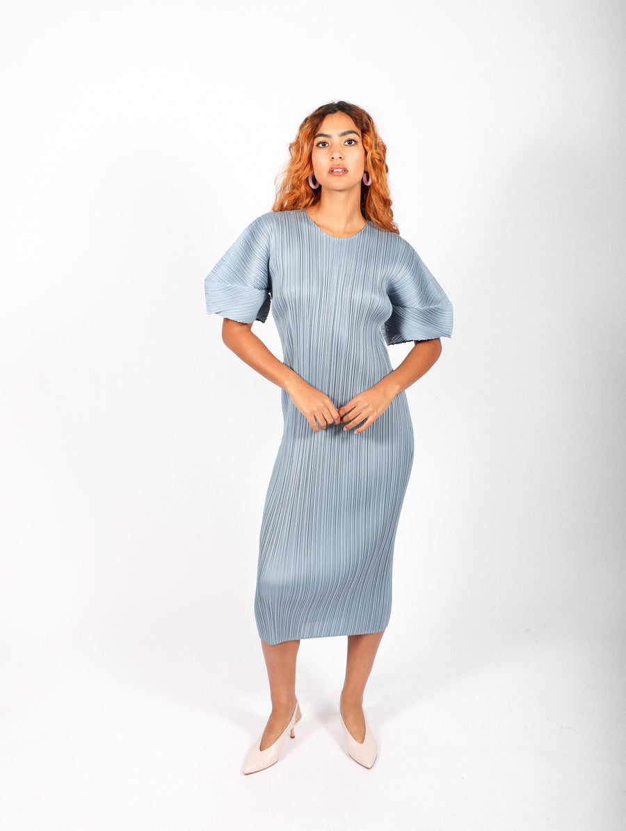 Monthly Colors August Dress in Cool Gray by Pleats Please Issey Miyake