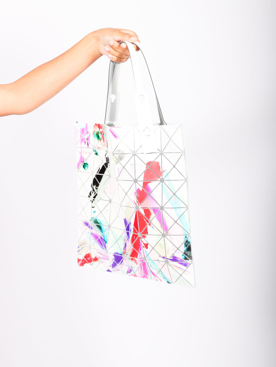 Palette Tote in White by Bao Bao Issey Miyake