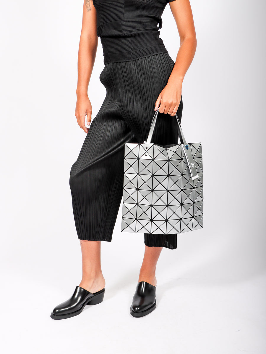 Lucent Tote in Silver by Bao Bao Issey Miyake