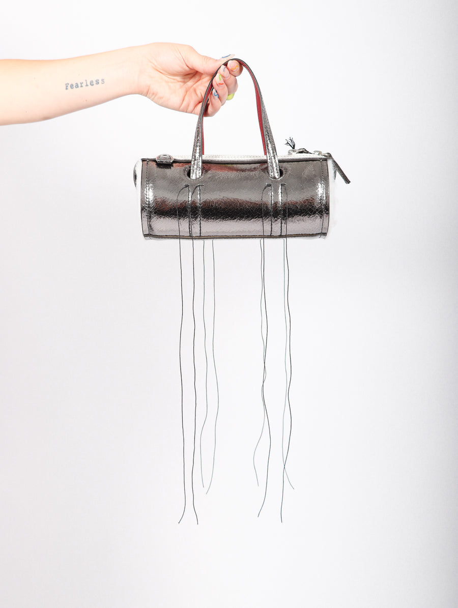 Anona Mini Bag in Dark Silver by Dentro-Idlewild