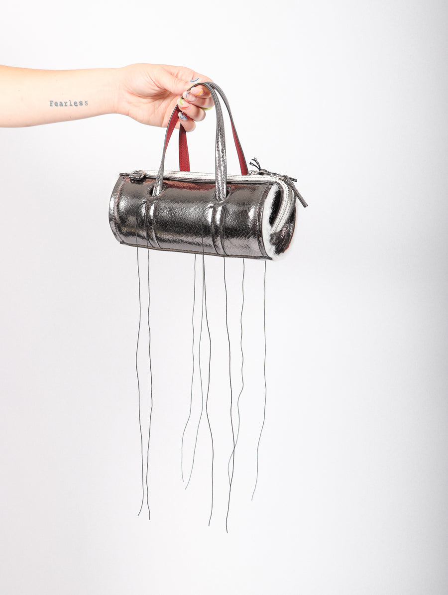 Anona Mini Bag in Dark Silver by Dentro-Idlewild