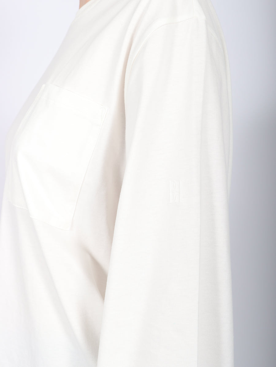 Fayeh Oversized Longsleeve in White by Malene Birger-Idlewild