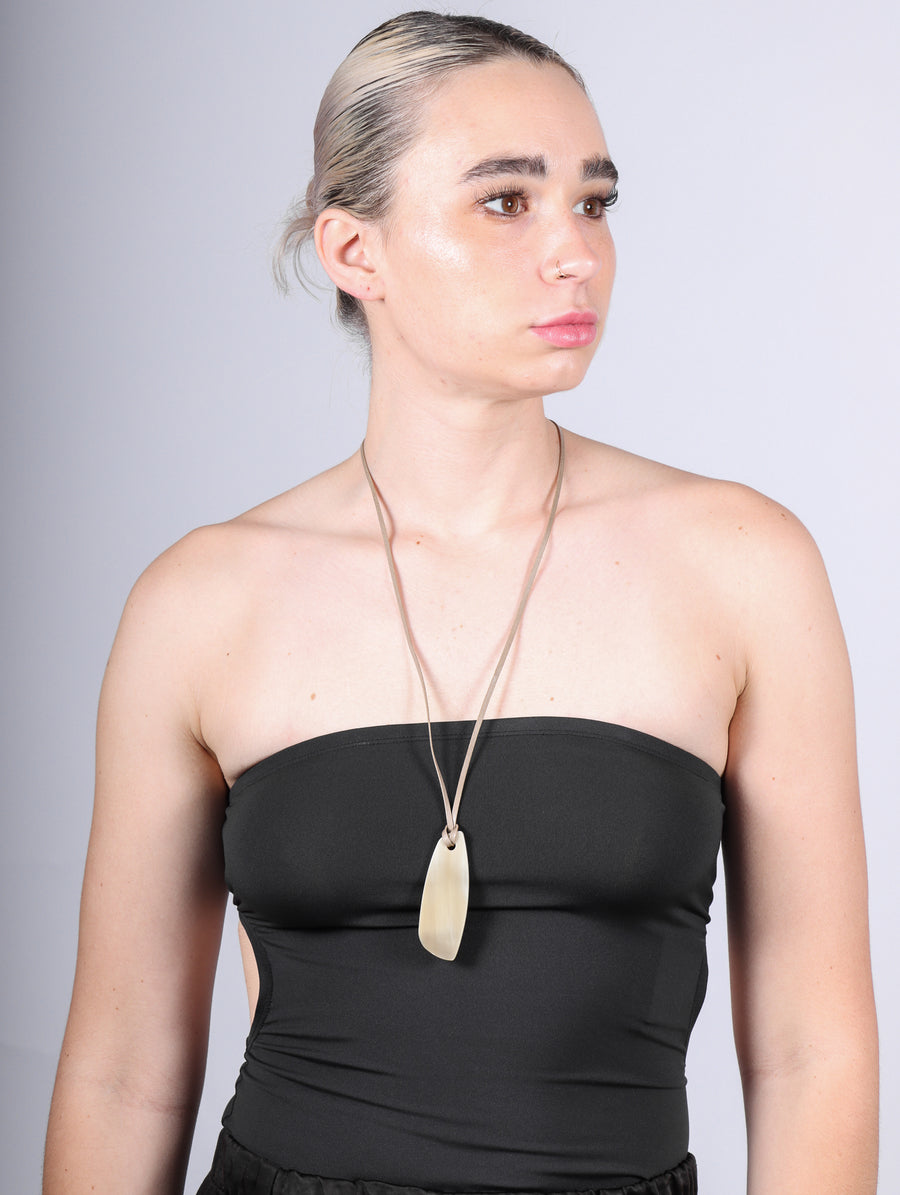 Alpha Closed Necklace in Beige by CATH•S-Idlewild