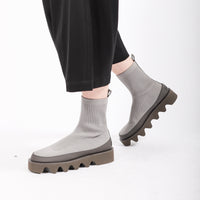 Bounce Boot in Grey by Issey Miyake x United Nude