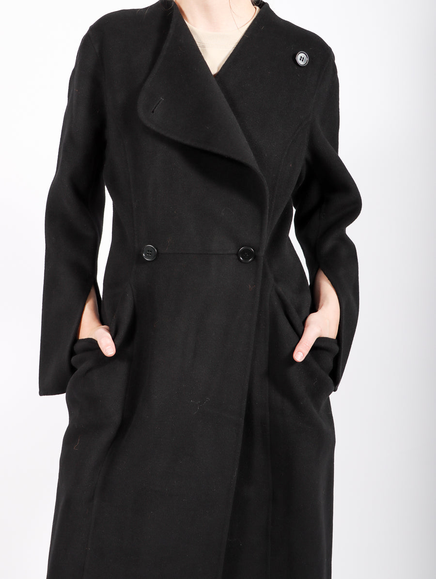 Sirrenas Wool Coat in Black by Malene Birger-Idlewild