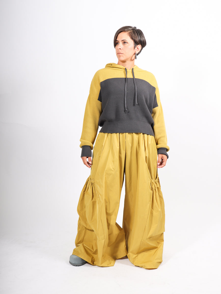 Nylon Big Pocket Pant in Mustard by Planet
