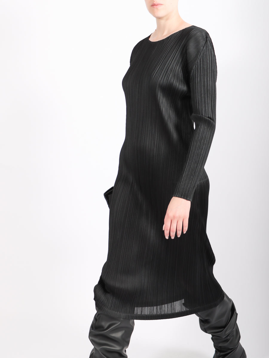 Monthly Colors September Dress in Black by Pleats Please Issey Miyake-Idlewild