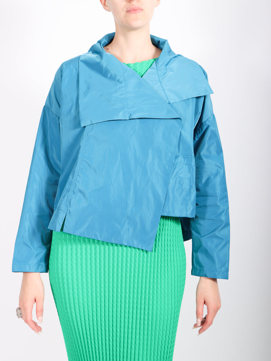 Cropped Asymmetrical Jacket in Lake by Planet-Idlewild