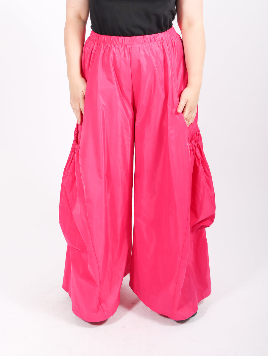Nylon Big Pocket Pant in Pink by Planet-Idlewild