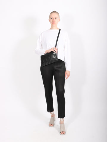 Basics Pants in Black by Pleats Please Issey Miyake-Idlewild
