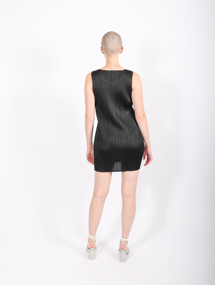 Basics Tunic Top in Black by Pleats Please Issey Miyake-Idlewild