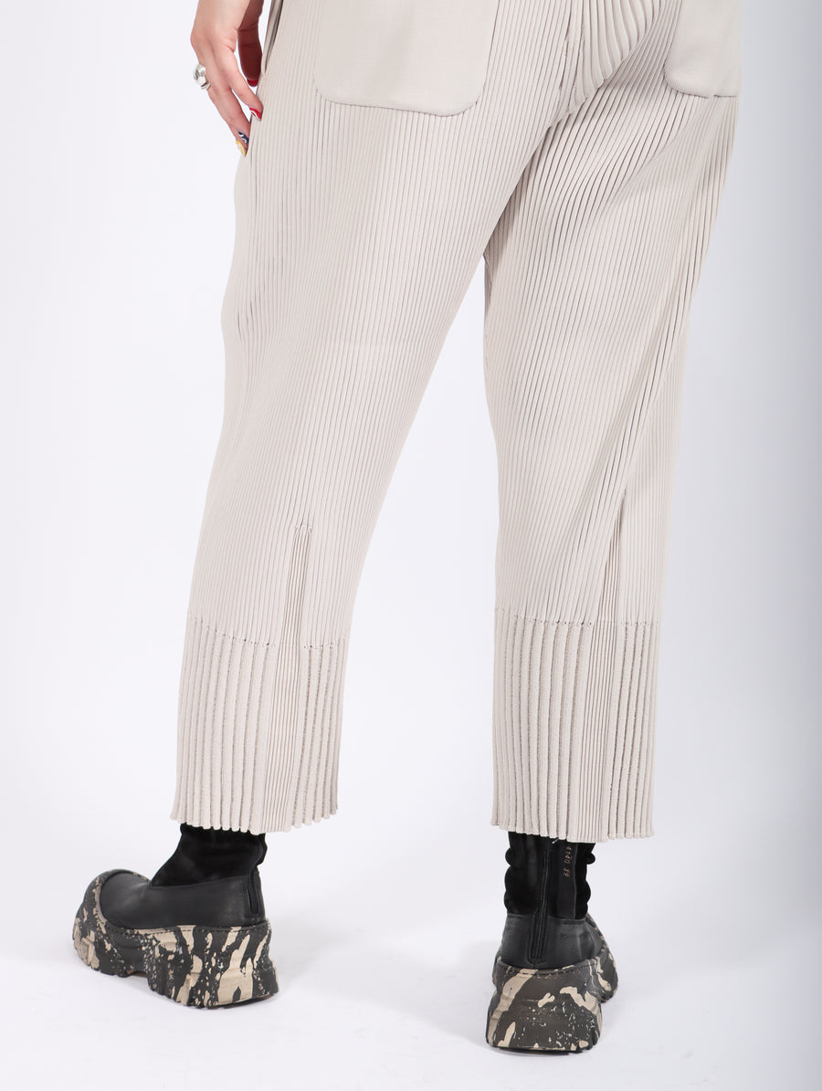 Fluted Taper Pants in Light Beige by CFCL-Idlewild