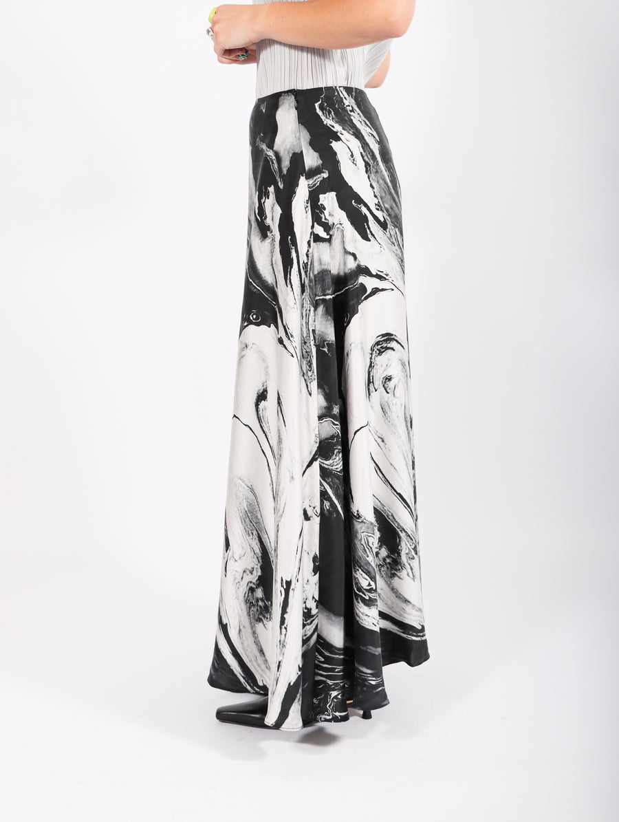 Slip Skirt in Black & White by Shwetambari-Idlewild