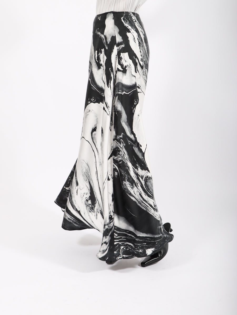 Slip Skirt in Black & White by Shwetambari-Idlewild